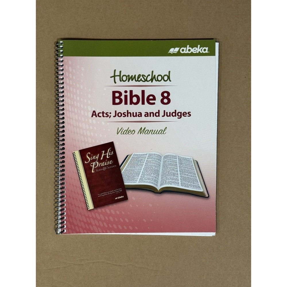 ABEKA Homeschool Video Manual Bible 8 Acts Joshua And Judges‎ Brand New